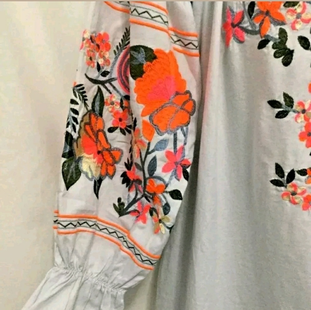 Free People Fleur Du Jour Embroider Shift Dress - Picture 7 of 8